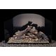 Real Fyre Traditional Fyreback in Black Porcelain Stainless Steel