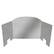 Reflect radiant heat back into your room with this Traditional Fyreback in Polished Stainless Steel from Real Fyre