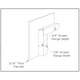 Affinity fireplace door main frame rear profile