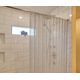 Brite Aluminum Serenity Mesh Shower Curtain