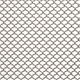 Serenity aluminum shower curtain shown in Brite Aluminum finish