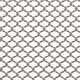 Close up of 1/4 inch metal mesh weave