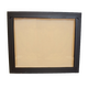 Fixed Panel masonry fireplace door for see through fireplaces - shown in matte black with bronze tempered glass