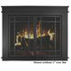 Finley masonry fireplace door - shown without riser bar