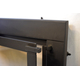 By removing the bolt, the fixed panel on the door can be opened and/or removed