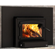 Osburn 2000 Wood Insert shown with Black Door and Black Trim