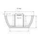 36 Inch California Fountain Bowl Specs