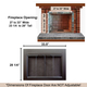 For 27" To 33" Wide x 23 1/4" To 28" Tall Openings = Finished Frame Size 33 1/2 x 28 1/4 - Small