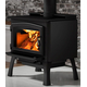 Osburn 2000 Wood Stove shown with Black Door and Legs