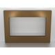 4 Sided Custom Fireplace Surround 3/16 Inch Laser Cut Steel - Aztec Gold