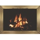 Plated Antique Brass Cascade Fireplace Door