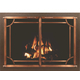 Vintage Vein Powder Coated Frame And Antique Copper Plated Doors Cascade Fireplace Door