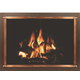 Vintage Vein Powder Coated Frame And Antique Copper Plated Doors Cascade Fireplace Door