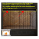 Some fireplaces have a piece of metal that hides the mesh rod, you'll need to remove that.