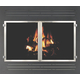 ZC Refacing With Inset Doors Black Frame With Brushed Chrome Doors