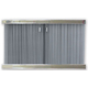 Polished Stainless Steel Bar Stock Fender With Black Recessed Fireplace Screen