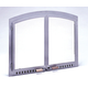 Supreme Sealed Ceramic Glass Masonry Fireplace Door in Black