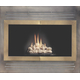 Pinnacle Fireplace Refacing In Antique Black With Vintage Brass Doors