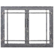 Allegheny Masonry Fireplace Door with Clear Natural Finish