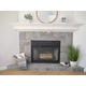 Matte Black Temco Fireplace-Fullfold Trackless BiFold with Clear Tempered Glass