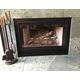 Matte Black Heatilator-Fullfold Trackless BiFold-Clear Tempered Glass