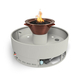 Olympian Round Copper 4-Way Spillway Self Contained Fire & Water Bowl 30 Inch