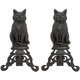 Cat Andirons with Short Shank