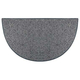 Goods of the Woods 48” x 27” Andiron Grey Wool Half-Round Hearth Rug