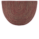 Goods of the Woods 48” x 27” Braided Multi-Red Half-Round Hearth Rug