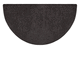 Goods of the Woods 48” x 27” Flame Black Half-Round Hearth Rug