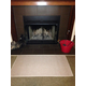 Goods of the Woods 48”x 24” Guardian Tan Rectangular Hearth Rug In Use