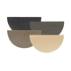 Goods of the Woods 48” x 27” Andiron Grey Wool Half-Round Hearth Rug Color Selection