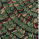 Goods of the Woods 48” x 27” Braided Multi-Green Half-Round Hearth Rug Pattern Design