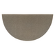 Goods of the Woods 72” x 36” Ember Brown Wool Half-Round Hearth Rug