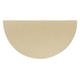 Goods of the Woods 72” x 36” Ember Sandstone Wool Half-Round Hearth Rug