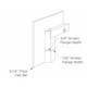Forged Steel Laramie Fireplace Door - Profile