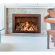 Piccolo Fireplace Door Installed In Ancient Age Finish