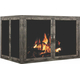 Old World Masonry Fireplace Door in Burnished Bronze premium finish