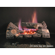 Evening Embers See-Thru Vent-Free Log Set with Single Burner