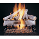 Birch Vented Gas Logs on FX Burner