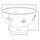 Fleur De Lis Fire Pit Specs