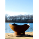 Iron oxide patina finish that will mature over time