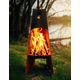 Vesuvius Fire Pit Burning