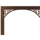 Tuscany Fireplace Door Corner Detail -  Solar Bronze Finish