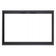 Stiletto Cutback Fireplace Door in Rustic Black
