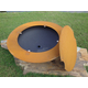 Magnum fire pit with lid