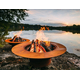Magnum Fire Pit Burning