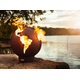 Third Rock Fire Pit Engulft in Flames