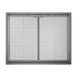 Aurora ZC fireplace door in Natural Iron With OPTIONAL Gate Mesh Door
