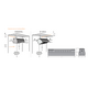 BistroSchwank 2100 Series Single Stage Model 2150-SS | 50,000 BTU Dimensions
